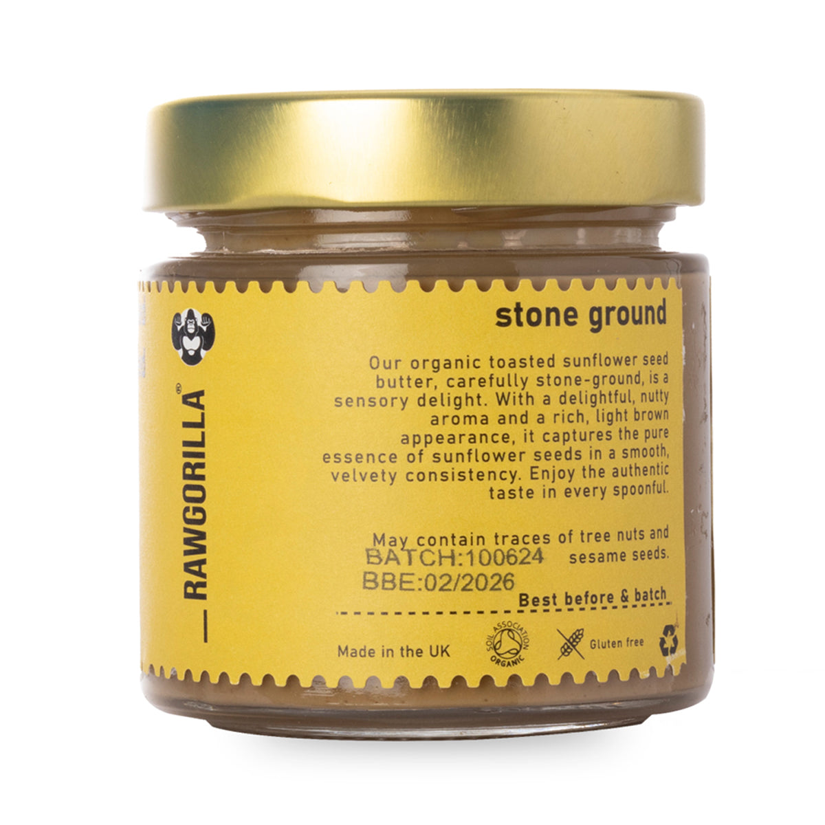 Mantequilla de semillas de girasol tostadas ecológicas - RAWGORILLA