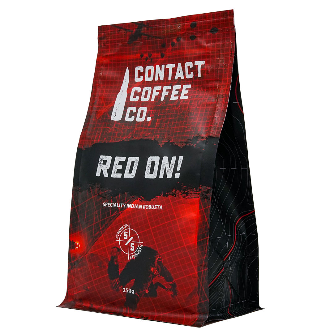 Red On! Kaffee mit hohem Koffeingehalt
