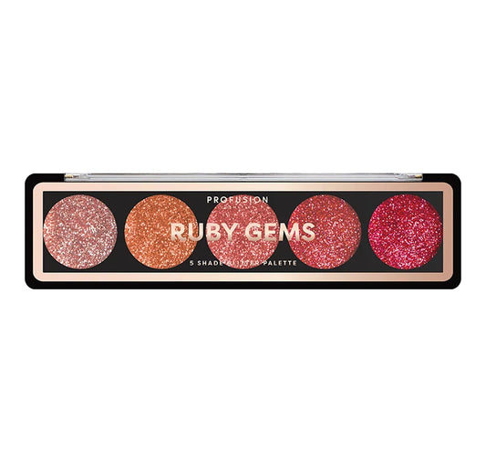 GLITTER GEMS | PALETAS DE PURPURINA DE 5 TONOS