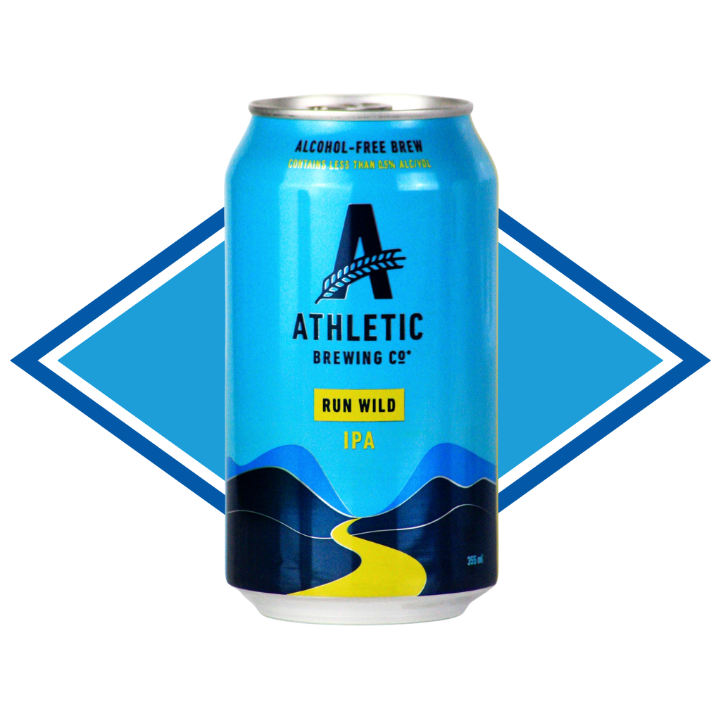 Athletic Brewing Run Wild IPA – Alcohol Free Craft Beer (0.5% ABV)