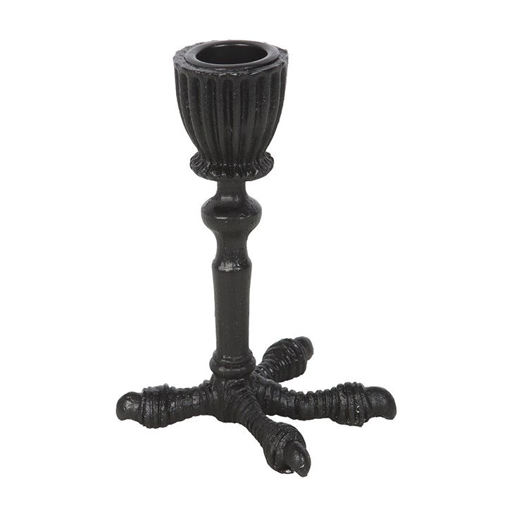 Raven Claw Taper Candle Holder
