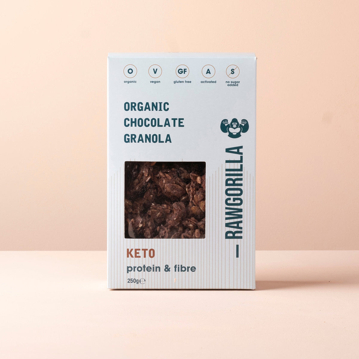 Bio Schokolade Granola Müsli Keto - 250g - RAWGORILLA