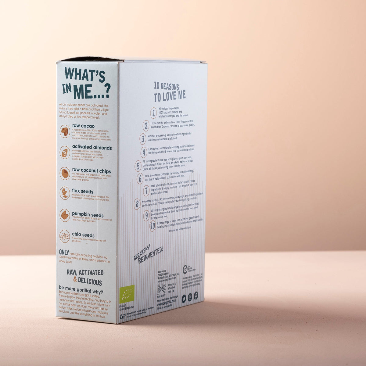 Bio Schokolade Granola Müsli Keto - 250g - RAWGORILLA