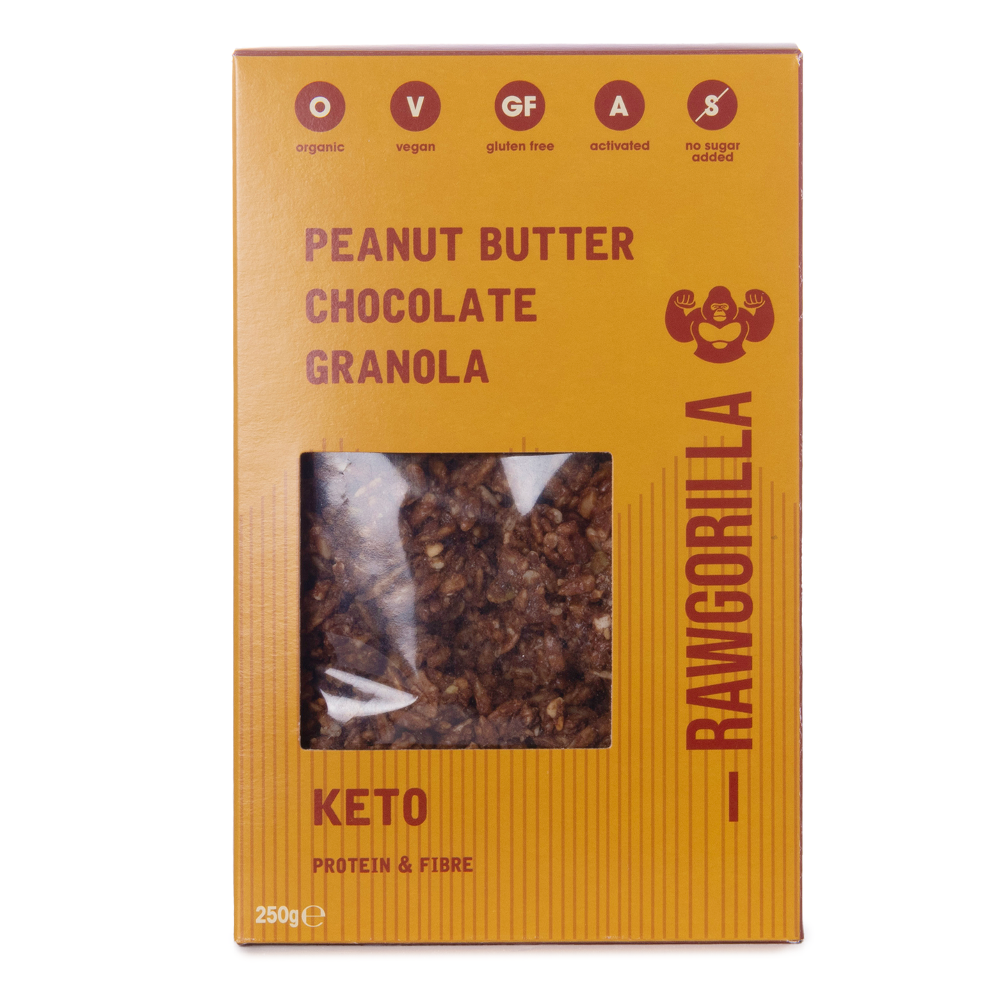 Keto Erdnussbutter Schoko Granola - 250g - Raw Gorilla