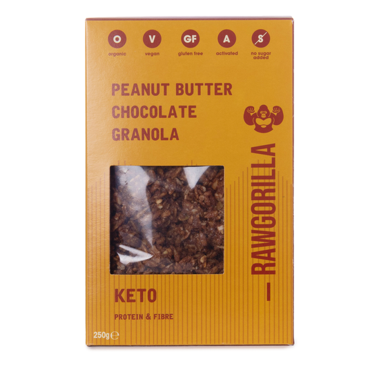 Granola Cetogénica de Mantequilla de Cacahuete y Chocolate - 250g - Raw Gorilla