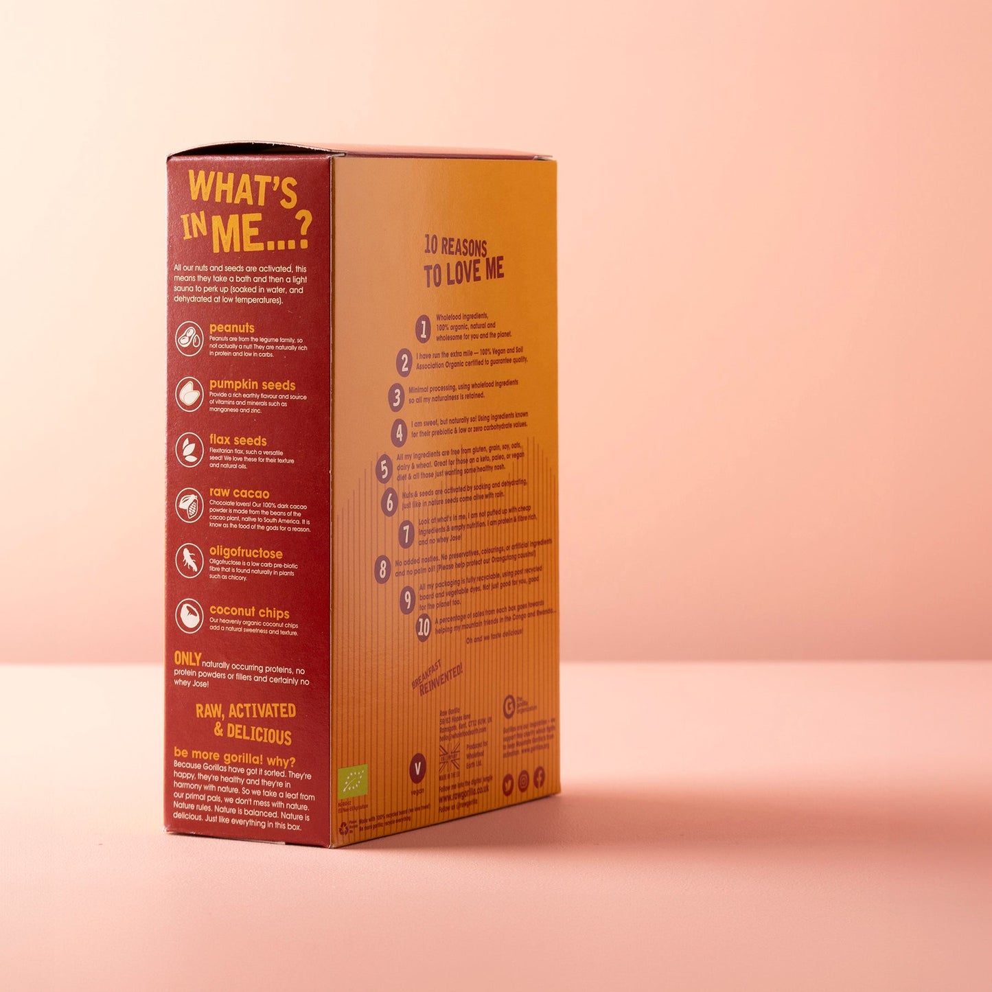 Keto Erdnussbutter Schoko Granola - 250g - Raw Gorilla