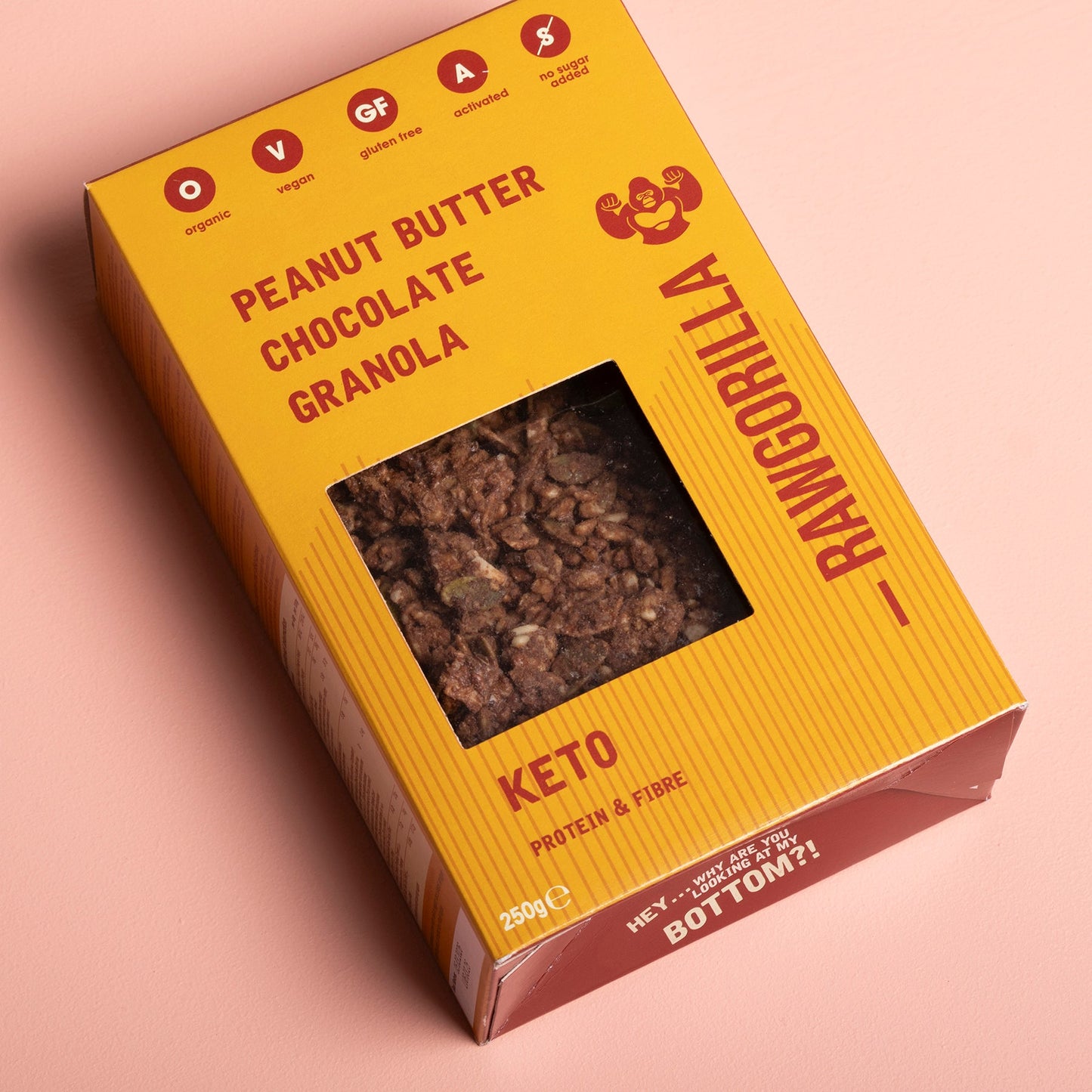 Keto Erdnussbutter Schoko Granola - 250g - Raw Gorilla