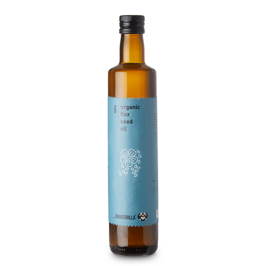 Aceite de linaza orgánico prensado en frío 500ml | Rico en Omega-3 | RAWGORILLA
