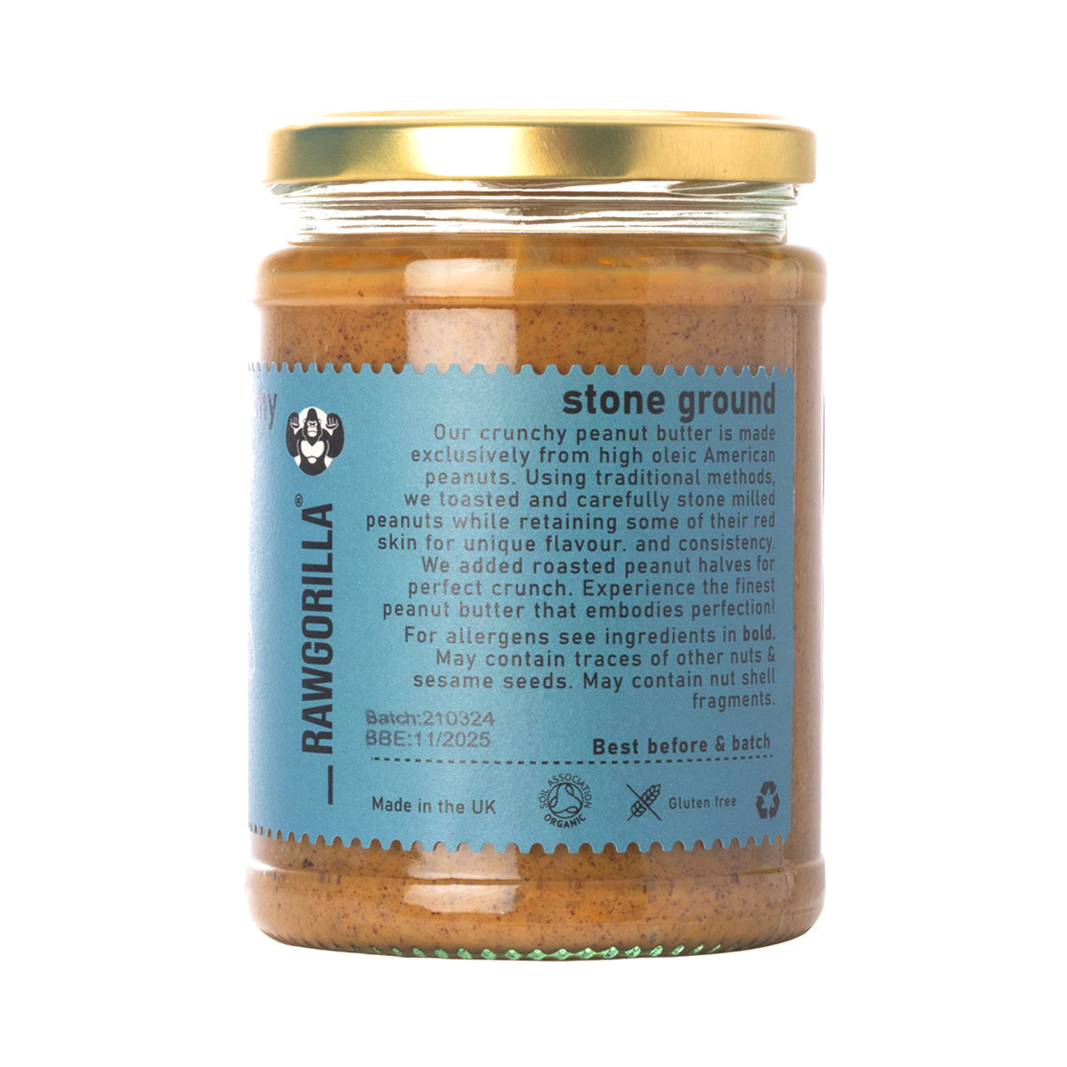 Bio Knusprige Erdnussbutter - RAWGORILLA