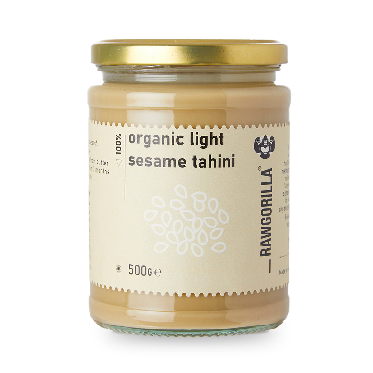 Tahini de Sésamo Claro Ecológico - RAWGORILLA