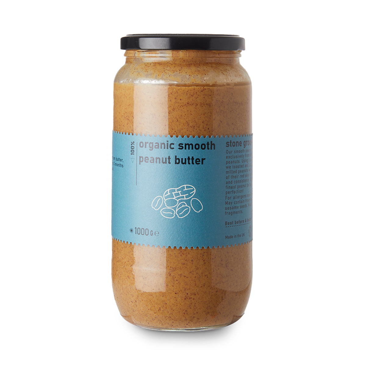 Bio-Erdnussbutter, cremig - RAWGORILLA