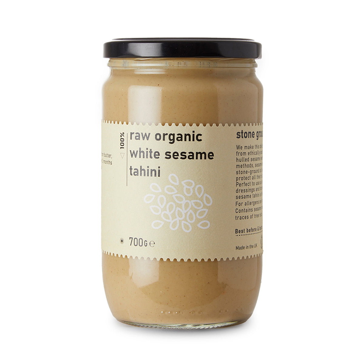 Tahini de Sésamo Blanco Orgánico Crudo - RAWGORILLA