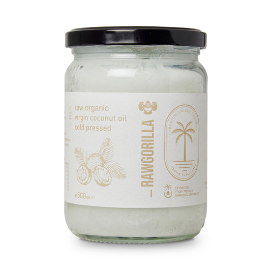 Aceite de Coco Virgen Ecológico Crudo - 500ml - RAWGORILLA