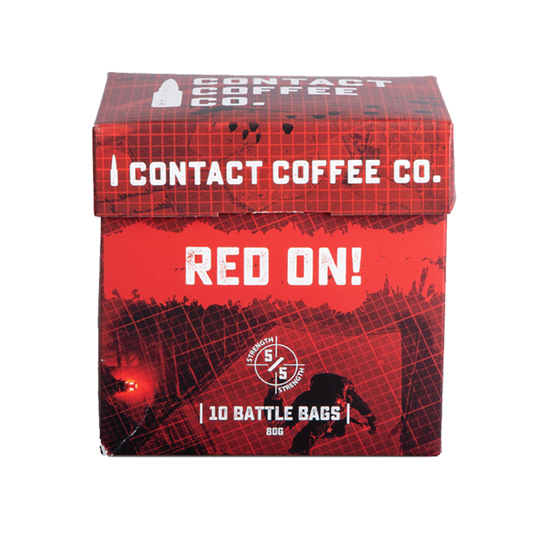 Single Serve Coffee Bags – Red On! | High Caffeine | 10 Bags