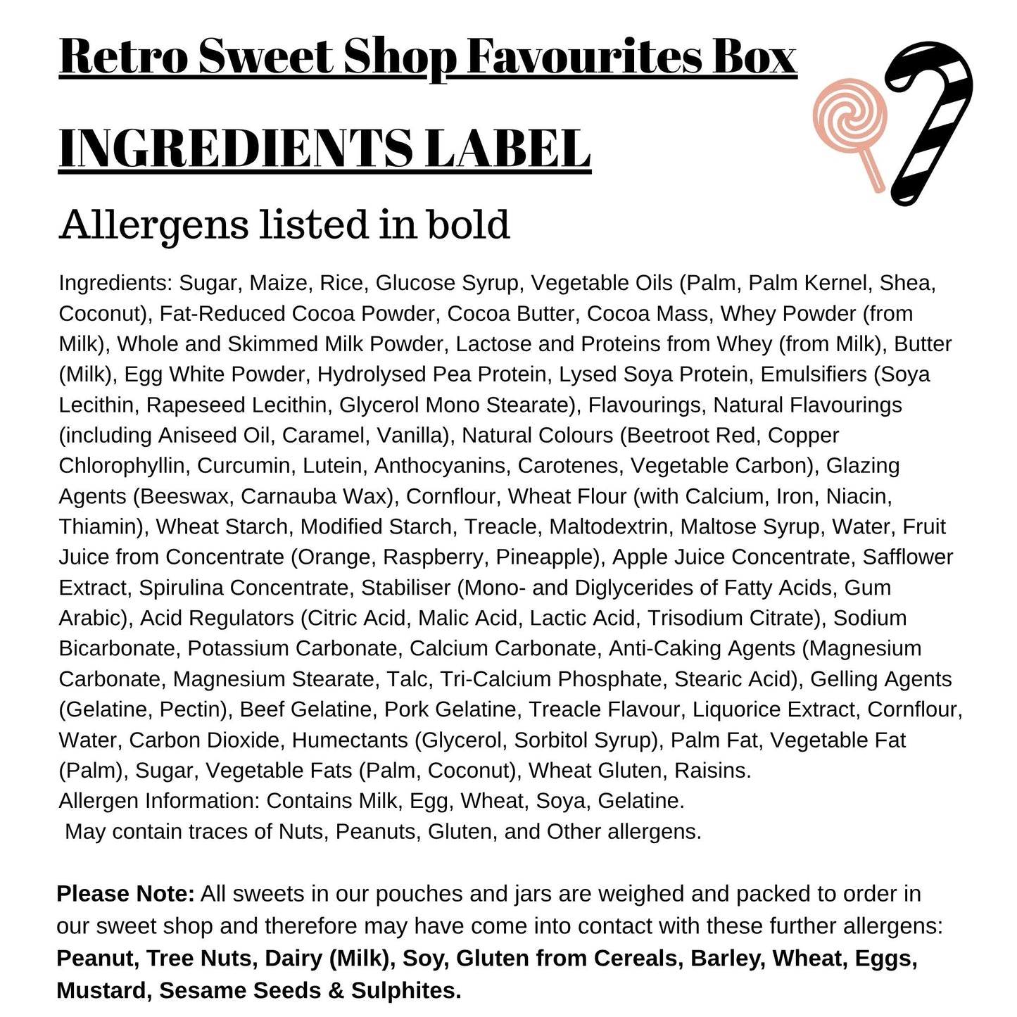 Retro Süßigkeiten-Box
