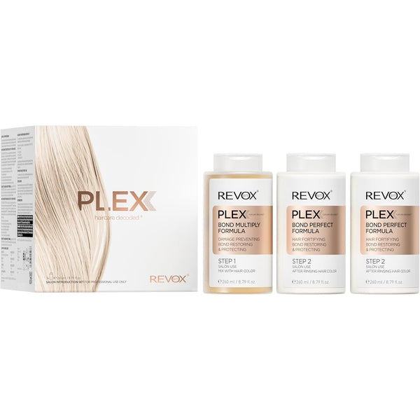 Revox B77 Plex Professional Set - 3 x 260ml (1 x Plex Bond Multiply Formula Step 1 (260 ml). 2 x Plex Bond Perfect Formula Step 2 (260 ml).)