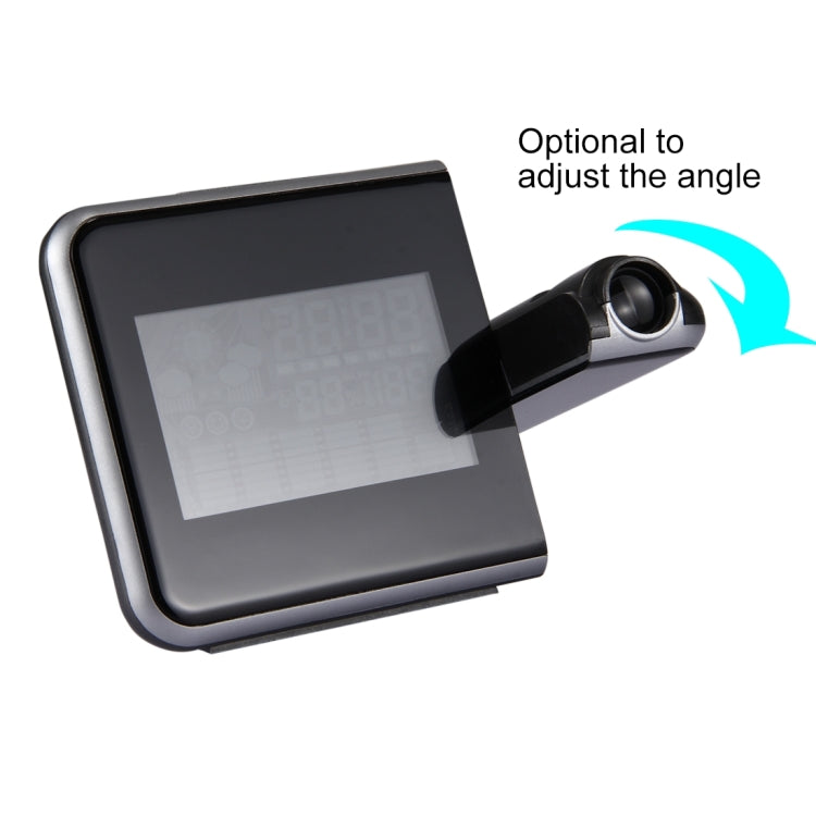 LED Projection Alarm Clock with Weather Station – Temperature, Humidity & Calendar Display