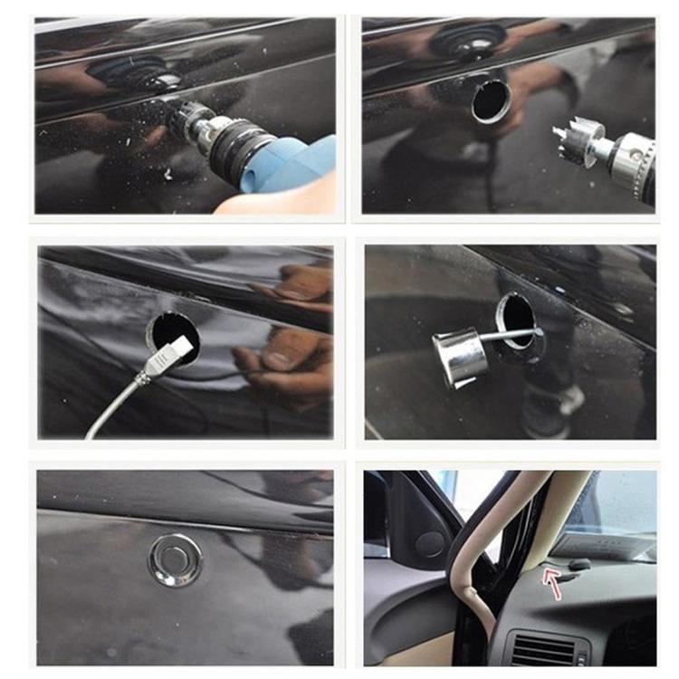 4-Sensor Elektromagnetisches Einparkhilfesystem – 0–2 m Erfassung, 12 V, Akustischer Alarm