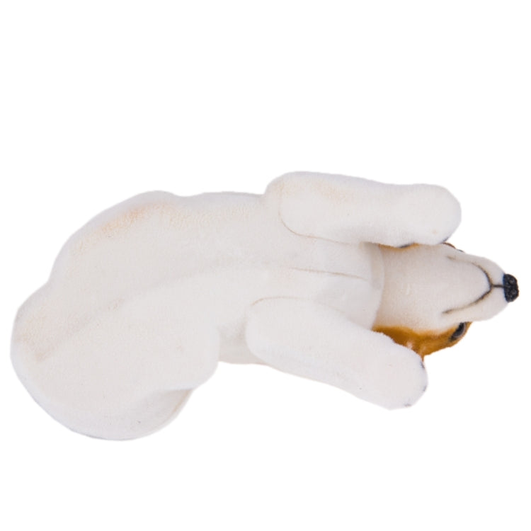 Lucky Beagle Nodding Dog Car Ornament – Resin Dashboard Decoration with Gold Necklace