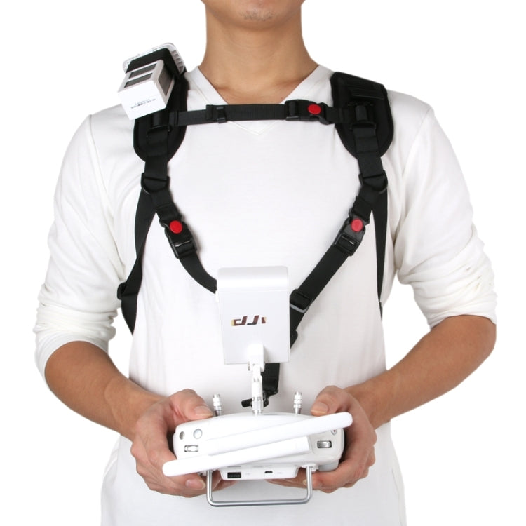 Schulter-Rucksack-Tragetasche, Mehrzwecktasche, Nackentragegurt für DJI Phantom 3 / 2 / 1 / Vision+, Trageoptionen für Quadcopter, Fernsteuerung, Akku, Propeller