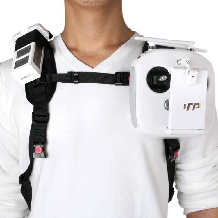 Schulter-Rucksack-Tragetasche, Mehrzwecktasche, Nackentragegurt für DJI Phantom 3 / 2 / 1 / Vision+, Trageoptionen für Quadcopter, Fernsteuerung, Akku, Propeller