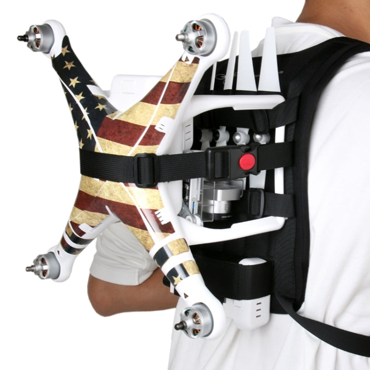 Schulter-Rucksack-Tragetasche, Mehrzwecktasche, Nackentragegurt für DJI Phantom 3 / 2 / 1 / Vision+, Trageoptionen für Quadcopter, Fernsteuerung, Akku, Propeller