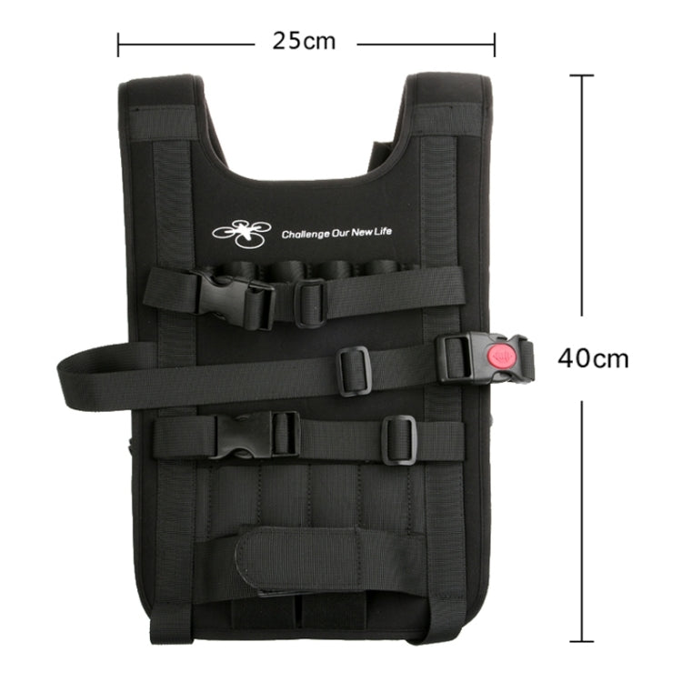 Schulter-Rucksack-Tragetasche, Mehrzwecktasche, Nackentragegurt für DJI Phantom 3 / 2 / 1 / Vision+, Trageoptionen für Quadcopter, Fernsteuerung, Akku, Propeller