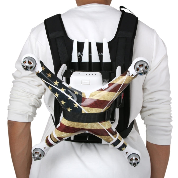 Schulter-Rucksack-Tragetasche, Mehrzwecktasche, Nackentragegurt für DJI Phantom 3 / 2 / 1 / Vision+, Trageoptionen für Quadcopter, Fernsteuerung, Akku, Propeller