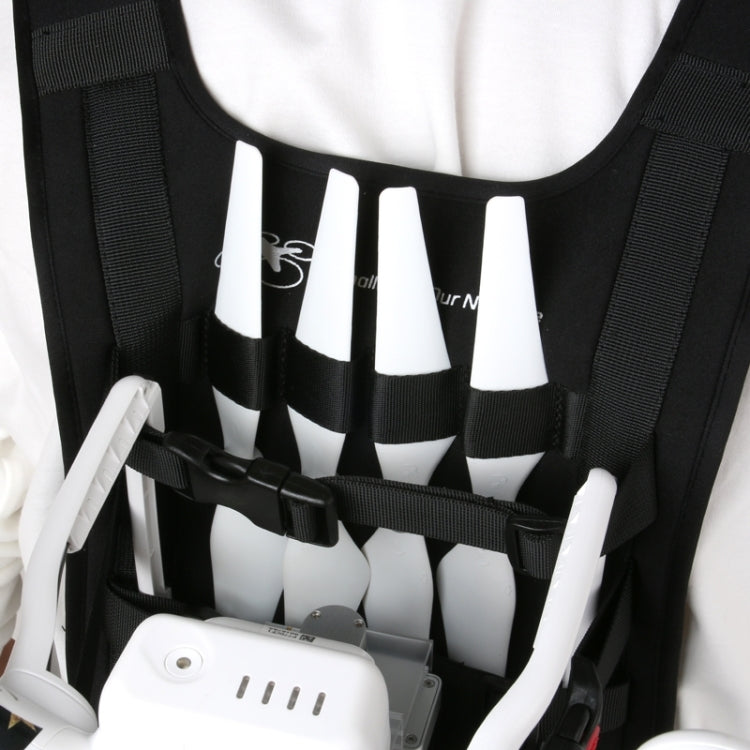Schulter-Rucksack-Tragetasche, Mehrzwecktasche, Nackentragegurt für DJI Phantom 3 / 2 / 1 / Vision+, Trageoptionen für Quadcopter, Fernsteuerung, Akku, Propeller