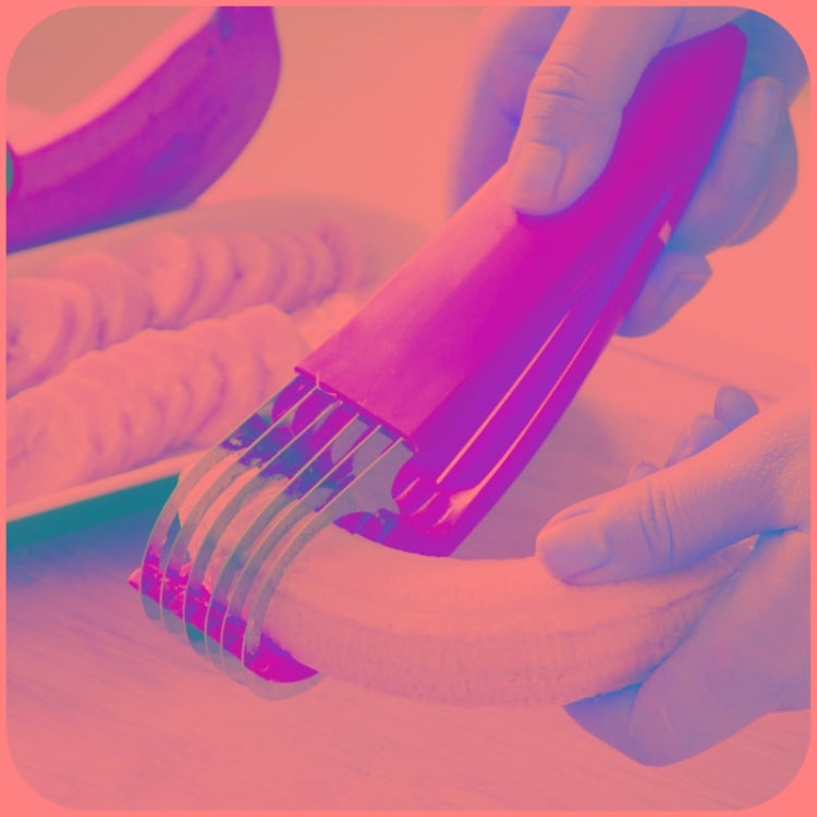 Küchenwerkzeug Bananenschneider für Obstsalat, Bananenschneider