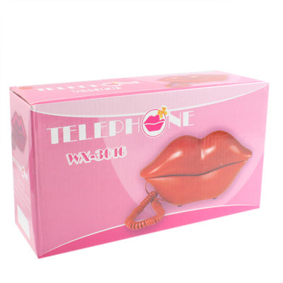 Red Lips Novelty Corded Telephone