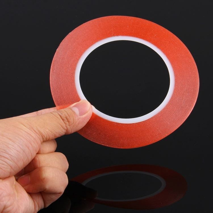 1 mm breites doppelseitiges Klebeband für die Reparatur von iPhone / Samsung / HTC Handy-Touchpanels, Länge: 25m, Breite: 1mm (Rot)