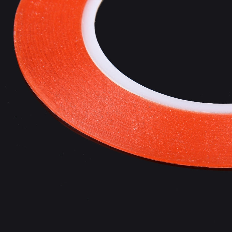 1 mm breites doppelseitiges Klebeband für die Reparatur von iPhone / Samsung / HTC Handy-Touchpanels, Länge: 25m, Breite: 1mm (Rot)