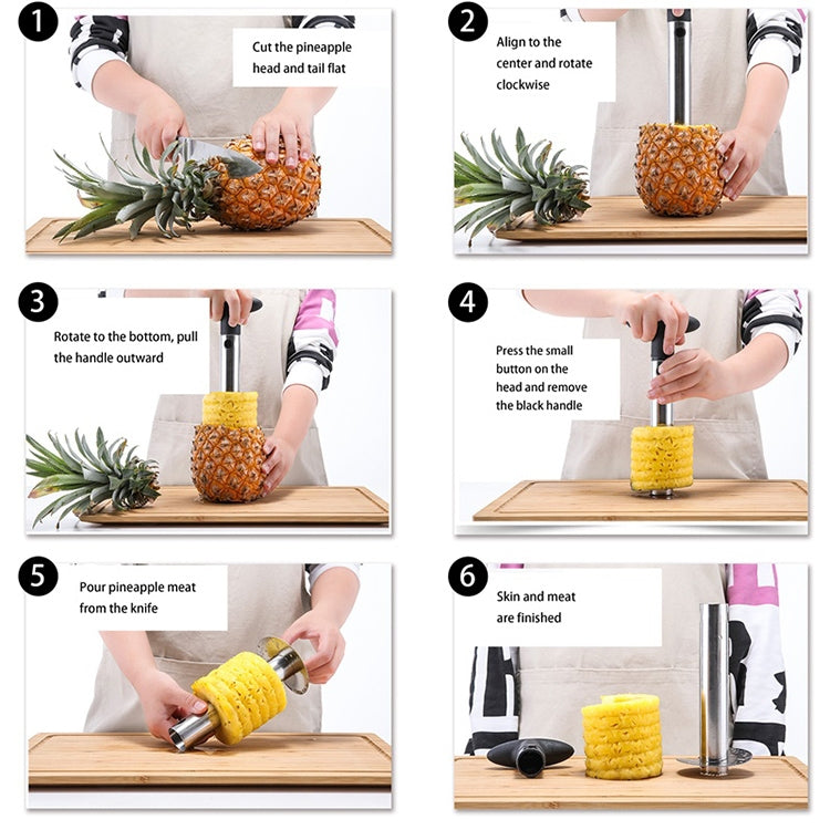 Cortador y rebanador de piña, Cortador y rebanador de piña (Plateado)