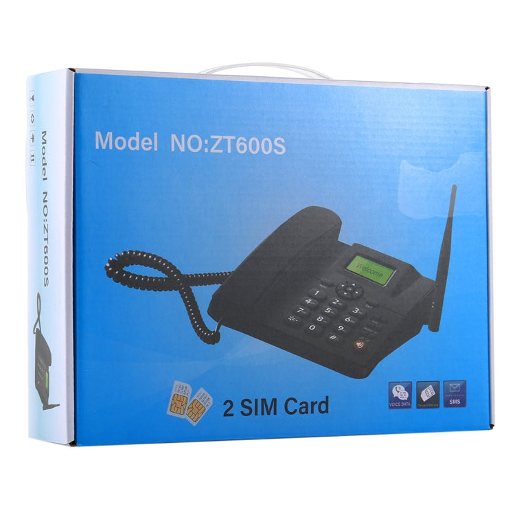 ZT600S Fixed Wireless GSM Desktop Phone | Dual SIM | 2.4" Screen | Quad Band