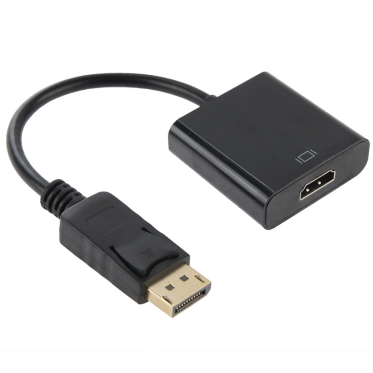 Adaptador de cable de video DisplayPort macho a HDMI hembra, longitud: 15 cm, DP macho a HDMI hembra (chapado en oro)