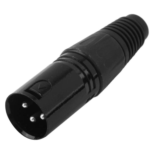 3-Pin XLR Male Plug Microphone Connector Adapter – Black