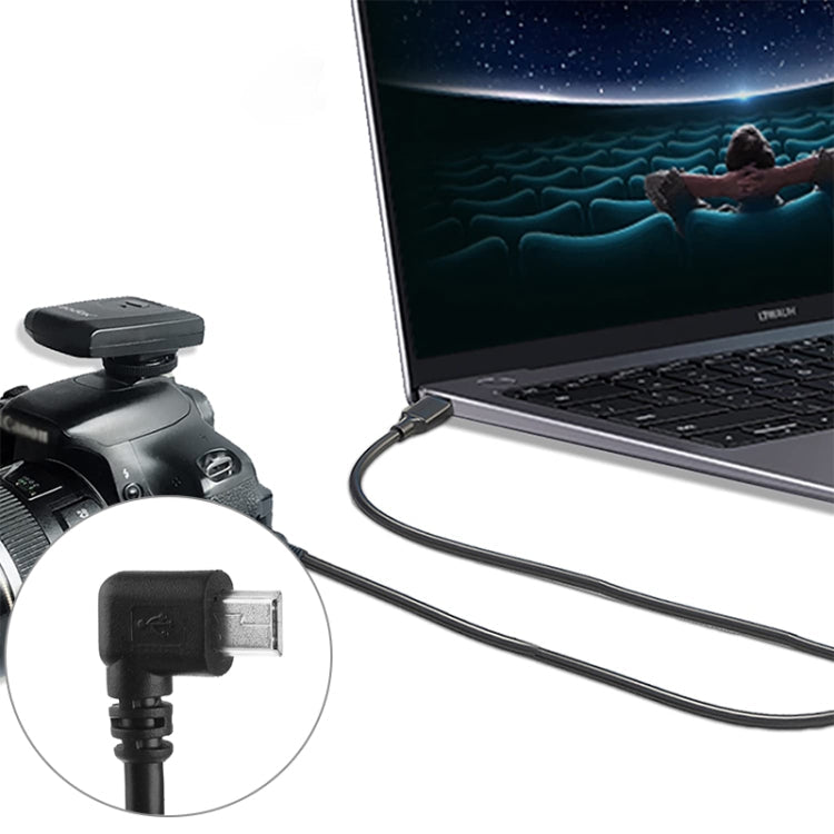 Right Angle Mini USB to USB 2.0 Adapter Cable – 25cm