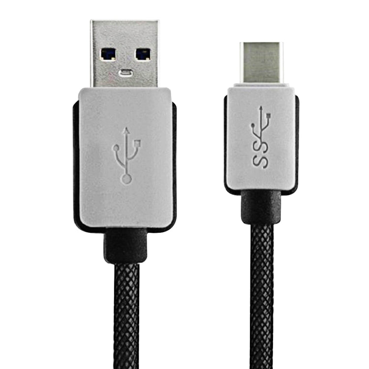 3 m geflochtenes USB-C-/Typ-C-3.1-Stecker-auf-USB-3.0-Stecker-Daten-/Ladekabel, 3 m