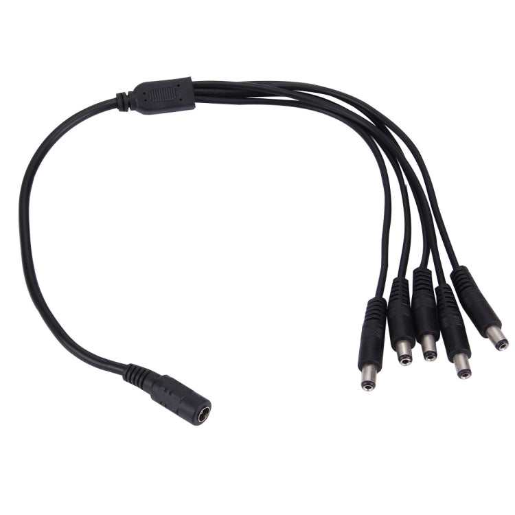 DC Power Splitter Cable – 1 Female to 5 Male 5.5 x 2.1mm