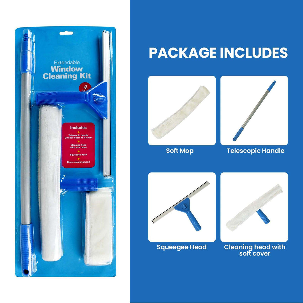 Vivid Extendable Window cleaning Kit GEM-CLE0846 AS-41715