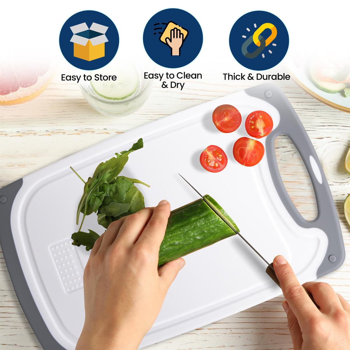 3PC Chopping Board Set