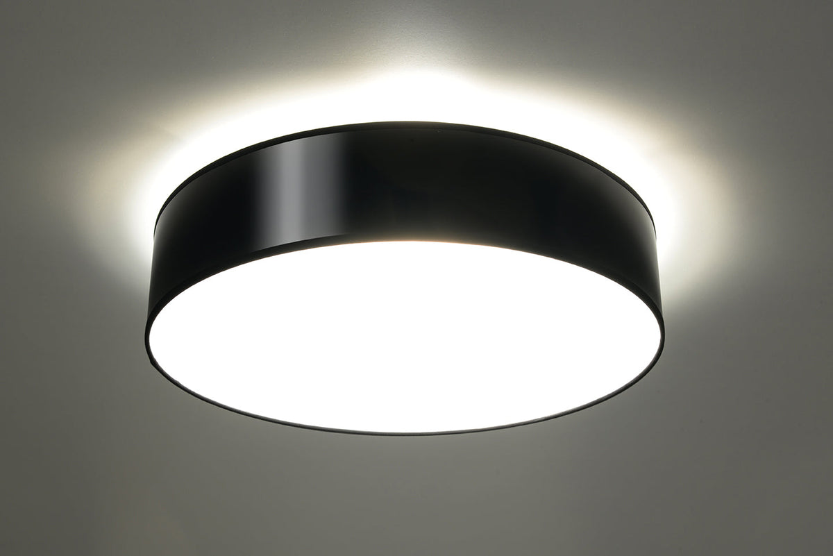Ceiling Lamp ARENA 55 Black Round Shape Loft Design LED E27