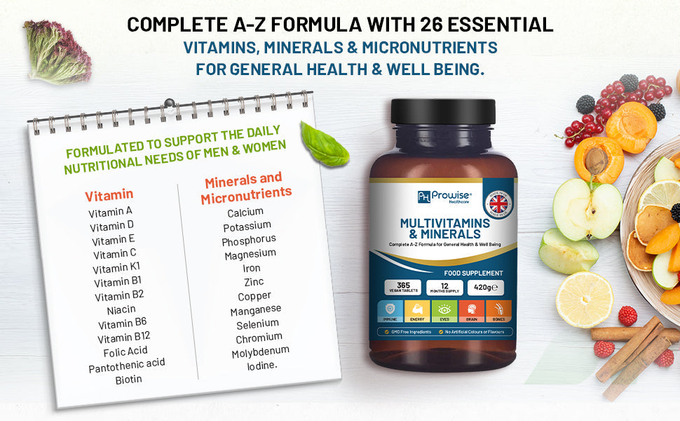 A-Z Multivitamins & Minerals - 365 Vegan Multivitamin Tablets