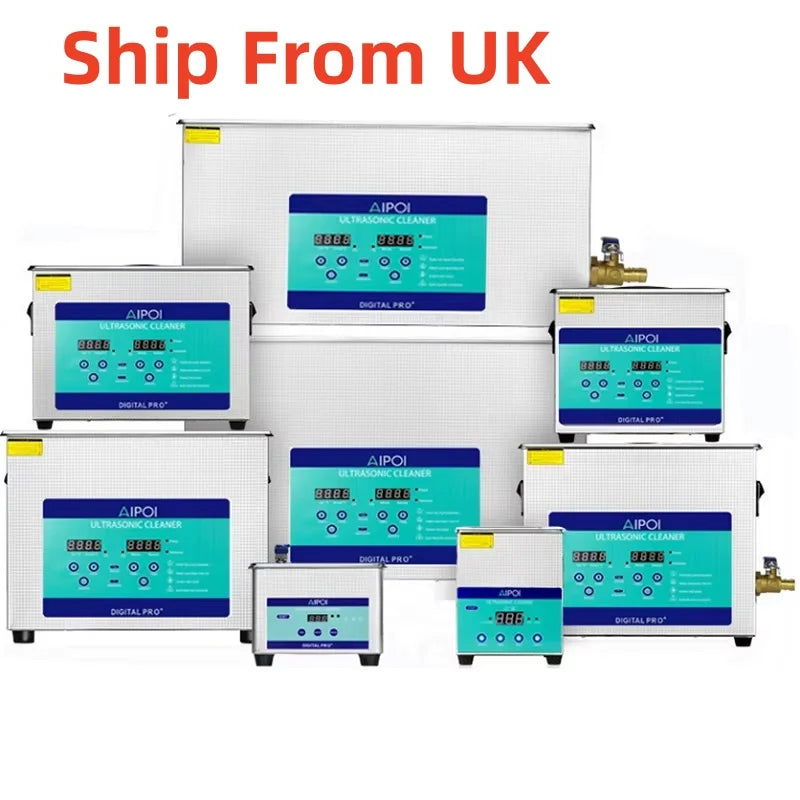 AIPOI Ultrasonic Cleaner – 800ml to 30L | Professional Home & Industrial Use