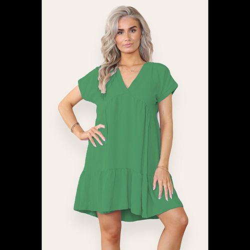 Fancy Style Tiered Smock Dress