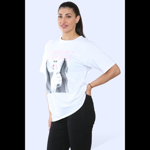 Ladies Printed Short Sleeve T-Shirt Top