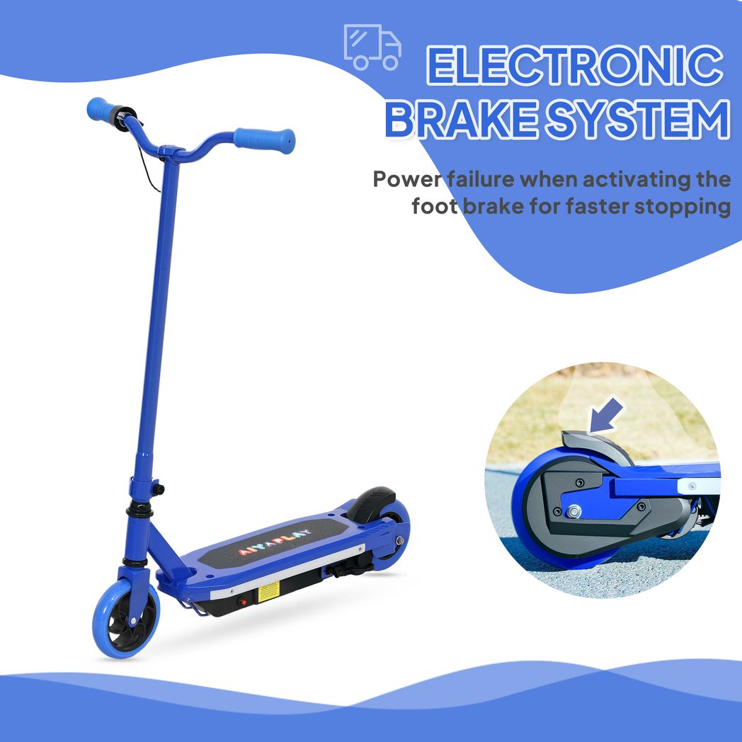 Electric Scooter for Kids Ages 6-14 with Colourful LED Light Bar