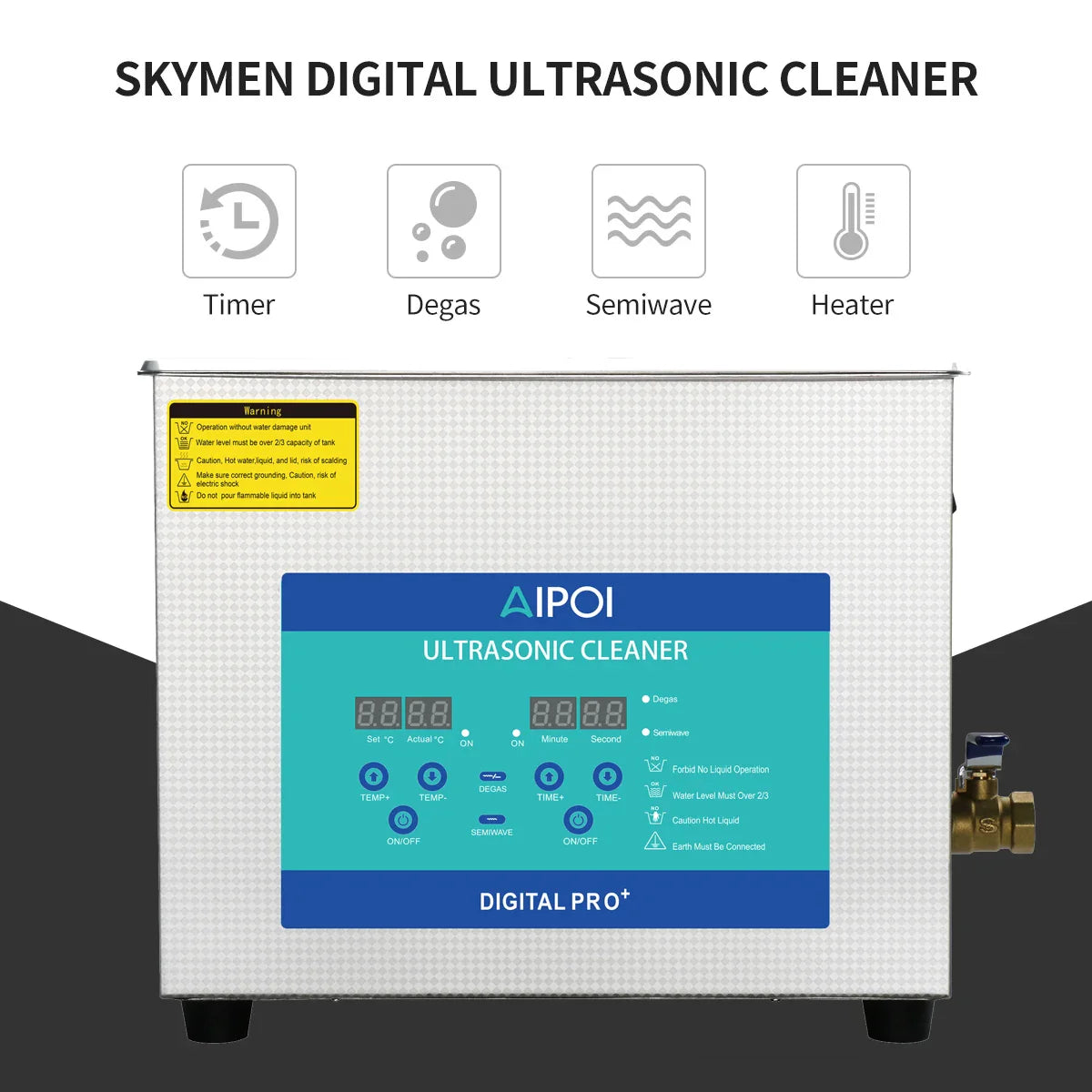 AIPOI Ultrasonic Cleaner – 800ml to 30L | Professional Home & Industrial Use