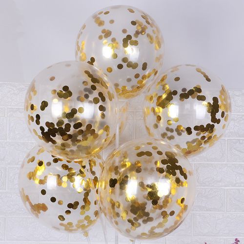 DAWN 12 Inch Confetti Latex Balloons - Perfect for Celebrations & Events